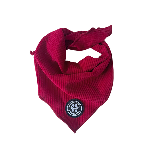 Foulard magenta en corduroy